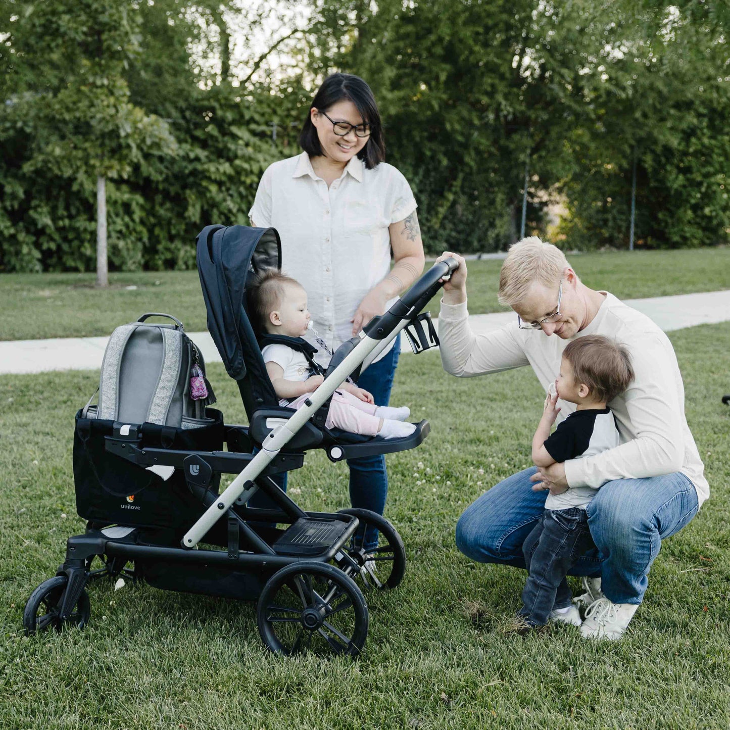 Unilove Trio Trolly 2-Seat Stroller Wagon