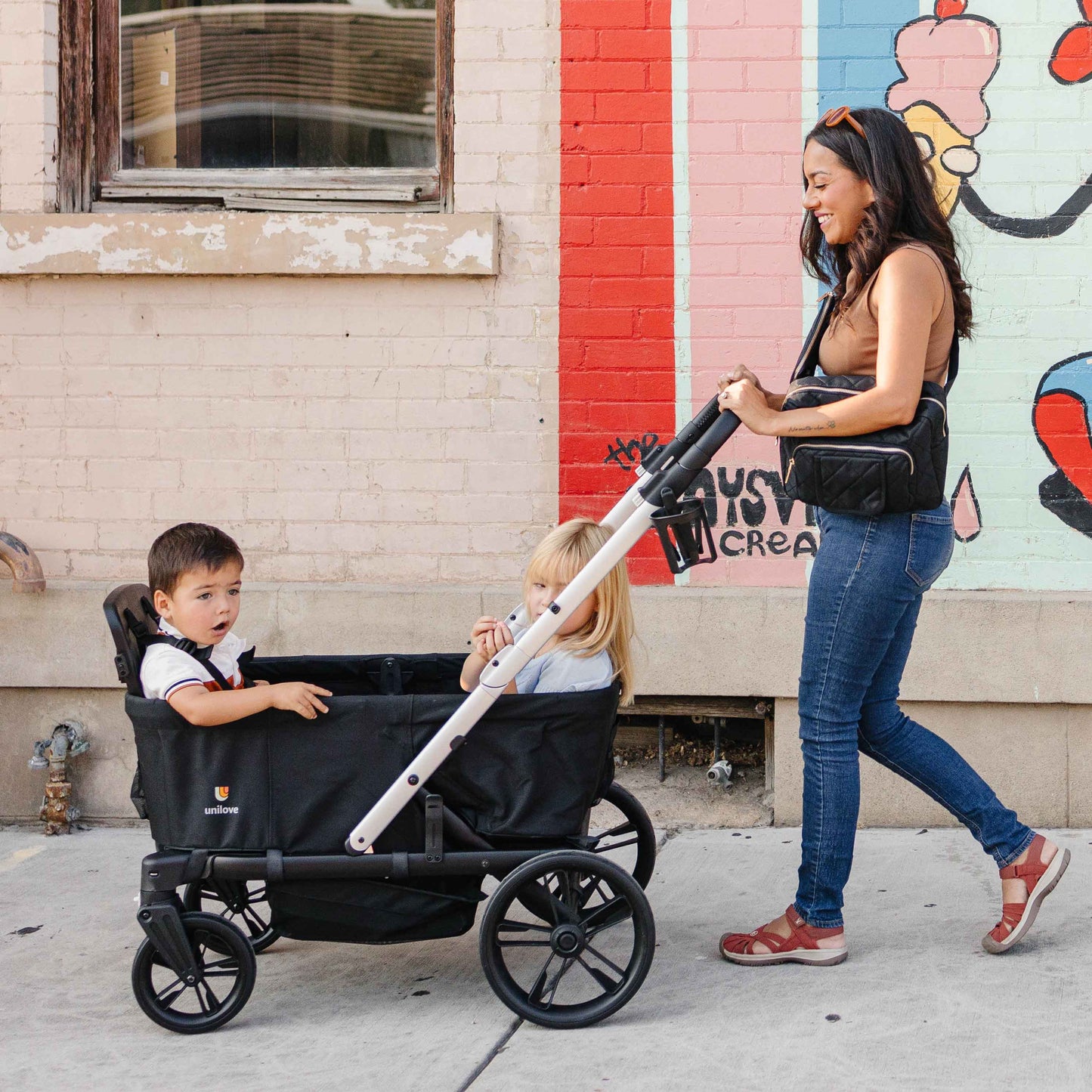 Unilove Trio Trolly 2-Seat Stroller Wagon