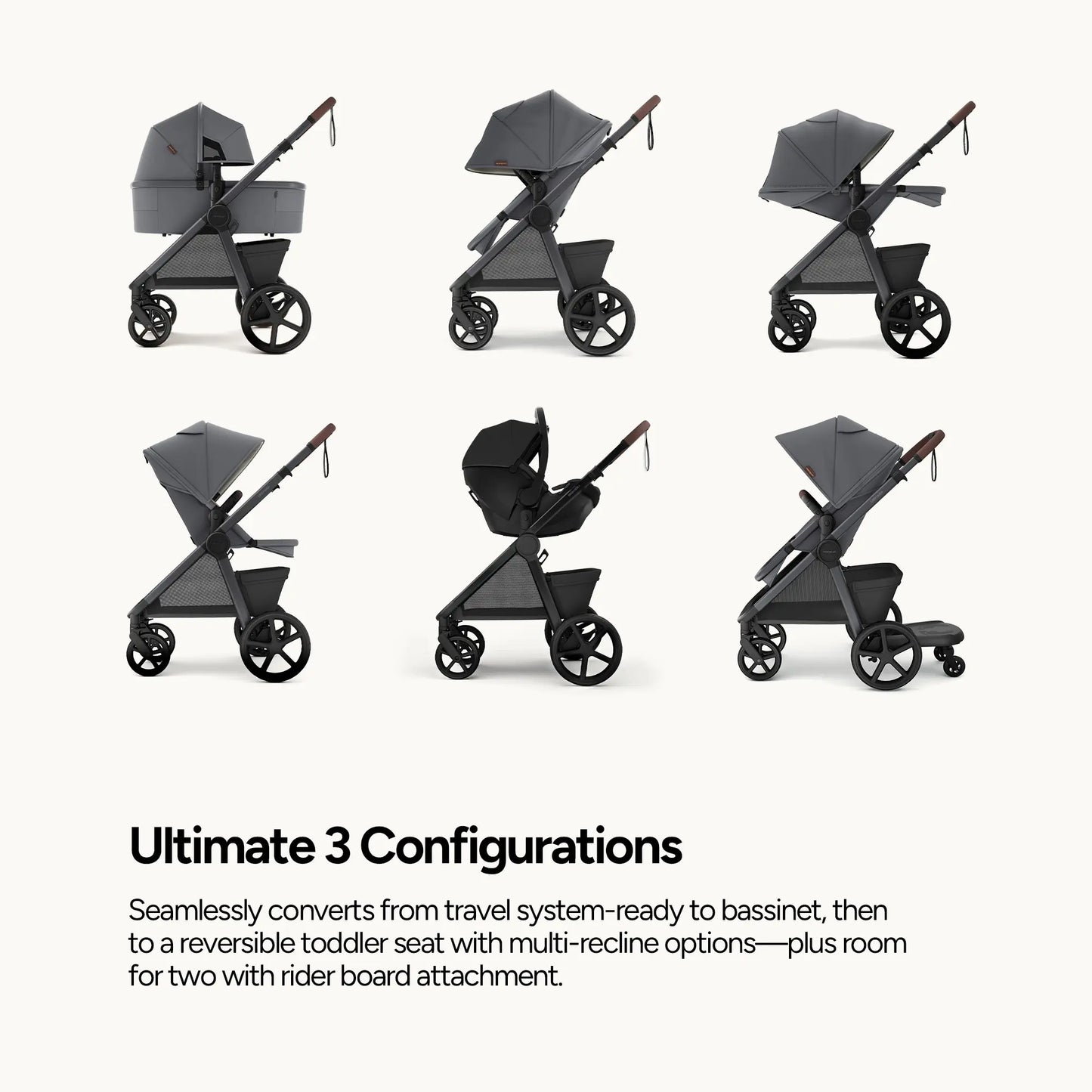 Mompush Ultimate 3 Full-Size Stroller