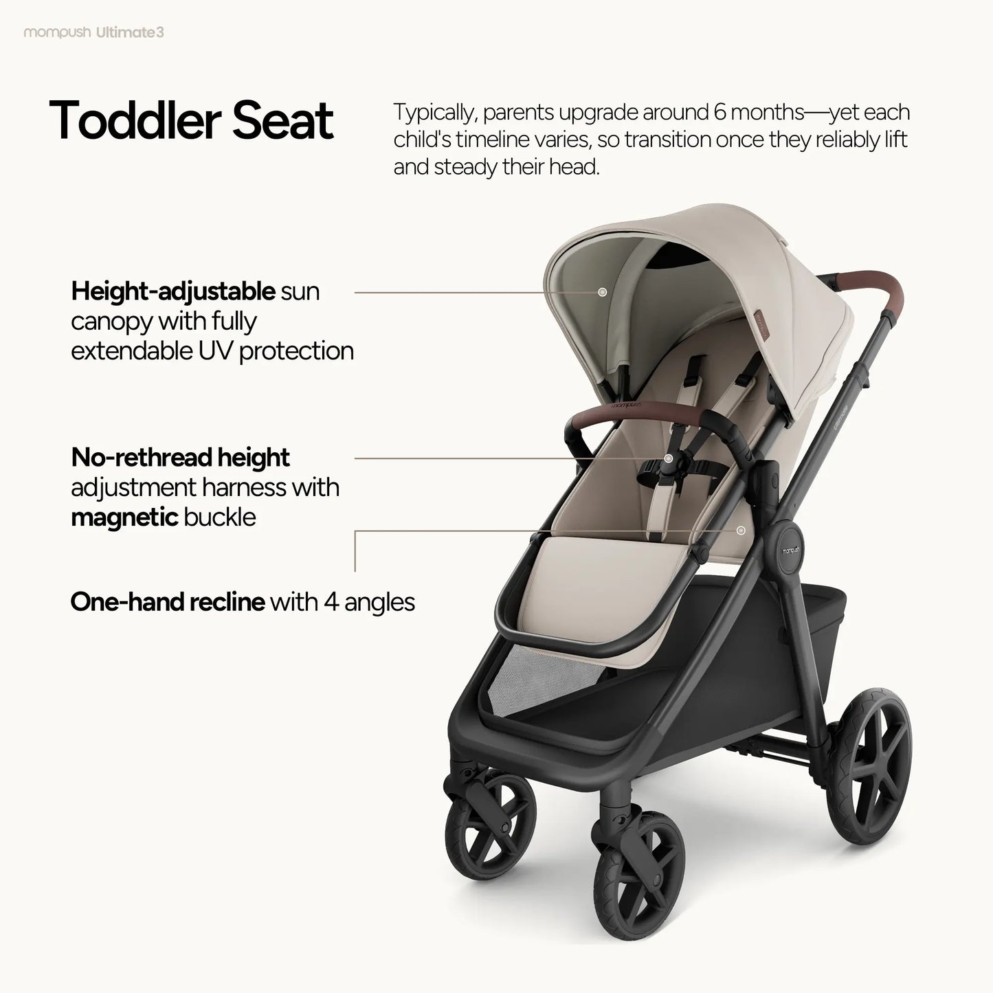 Mompush Ultimate 3 Full-Size Stroller